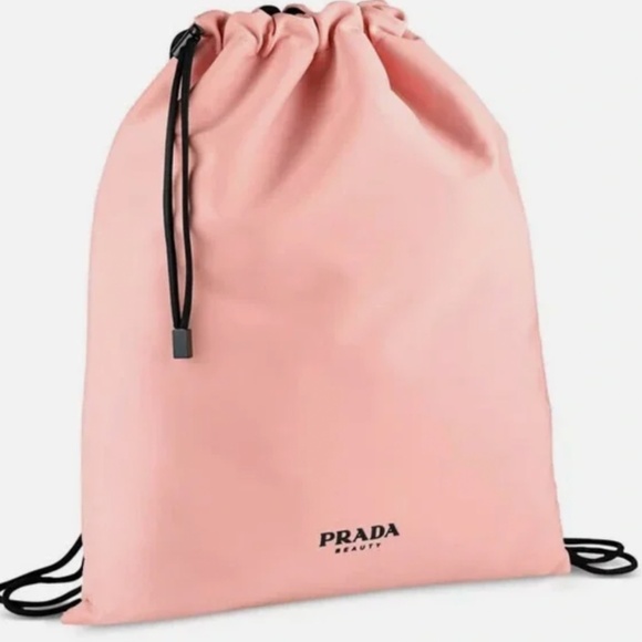 Prada Black and Pink Drawstring Backpacks - Picture 3 of 9